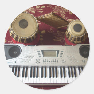 美しいクリエイティブコーナー：ミュージカルタペストリー ラウンドシール
