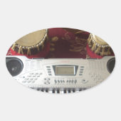 美しいクリエイティブコーナー:ミュージカルタペストリー 楕円形シール (正面)