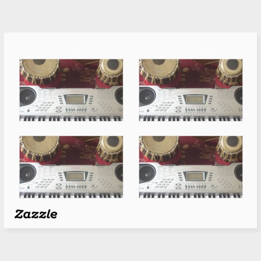 美しいクリエイティブコーナー:ミュージカルタペストリー 長方形シール (シート)