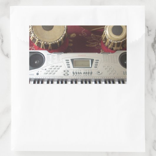 美しいクリエイティブコーナー:ミュージカルタペストリー 長方形シール (バッグ)