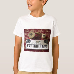 美しいクリエイティブコーナー:ミュージカルタペストリー Tシャツ