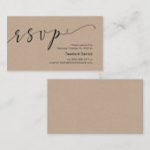 美しいクリエイティブブエレガントラック、結婚式の出席依頼 エンクロージャーカード (正面/裏面)
