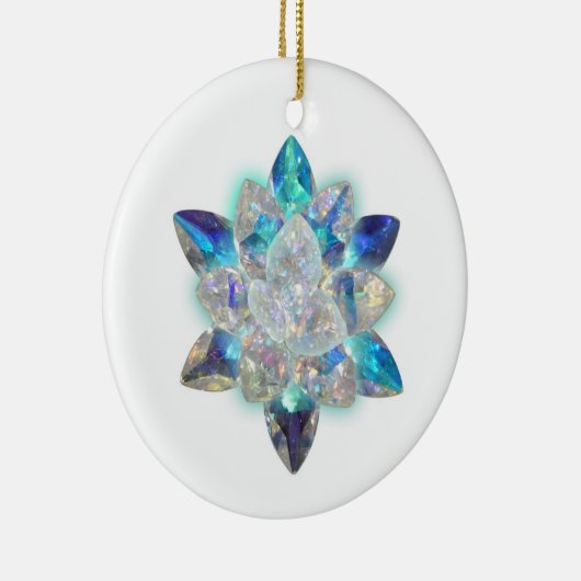 美しいクリスタルクリスマスオーナメント セラミックオーナメント (右)