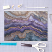 美しいクリスタルジードは紫と金ゴールドに堆積する 薄葉紙 (クラフト)