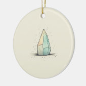 美しいクリスタルティントアート セラミックオーナメント (左)