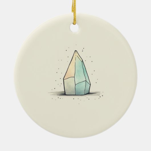 美しいクリスタルティントアート セラミックオーナメント (裏面)