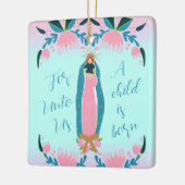 美しいクリスチャンのクリスマスベビーイエス セラミックオーナメント (左)