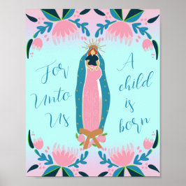 美しいクリスチャンのクリスマス出生 ポスター