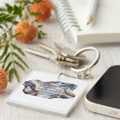美しいクリスチャングッズ; 神の言葉に価値を見出す女性へのギフト キーホルダー (正面右)