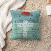 美しいクリスチャンナース祈りの言葉枕#13 クッション (ブランケット)