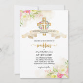 美しいクリスチャン引用文結婚教会 招待状 (正面)