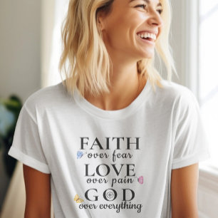 美しいクリスチャン感動的引用文 Tシャツ