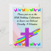 美しいクリスチャン85th誕生日招待状 招待状 (正面)