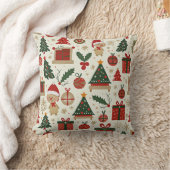 美しいクリスマスのための居心地の良いクッション クッション (ブランケット)