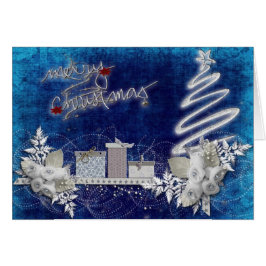 美しいクリスマスのカスタマイズ可能なグリーティングカード