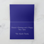 美しいクリスマスのカスタマイズ可能なグリーティングカード シーズンカード (内部)