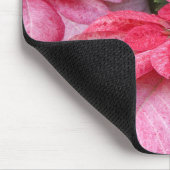 美しいクリスマスのポインセチアの写真 マウスパッド (コーナー)