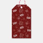 美しいクリスマスの休日の外で赤ちゃんの寒さ ギフトタグ (裏面)