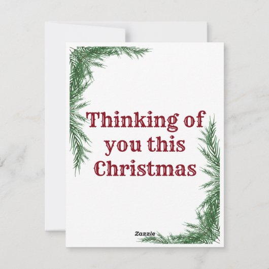 美しいクリスマスの冬のアニメ・マンガの女の子 シーズンカード (裏面)