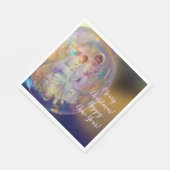 美しいクリスマスの喜び素晴らしエレガントパーティー スタンダードランチョンナプキン (角)