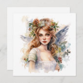 美しいクリスマスの妖精 シーズンカード (正面/裏面)