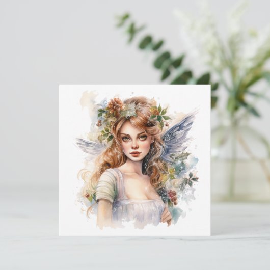 美しいクリスマスの妖精 シーズンカード (スタンド正面)