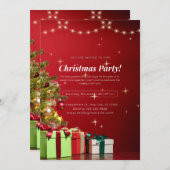 美しいクリスマスの招待状 招待状 (正面/裏面)