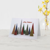 美しいクリスマスの挨拶 カード (黄色い花)