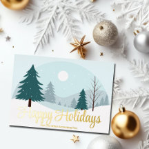 美しいクリスマスの木々 冬のゴールド