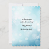 美しいクリスマスの祝福を ポインセチアの噴水 (裏面)