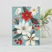 美しいクリスマスの花 シーズンカード (スタンド正面)