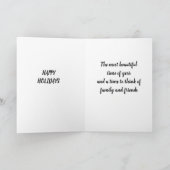 **美しいクリスマスの装飾をお願い** カード (内部)