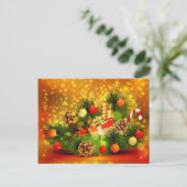 美しいクリスマスの郵便はがき シーズンポストカード (スタンド正面)