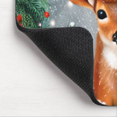 美しいクリスマスの鹿 マウスパッド (コーナー)