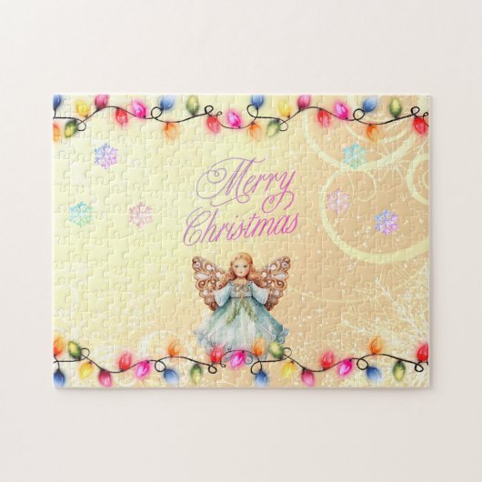 美しいクリスマスエンジェルパズル ジグソーパズル (横)