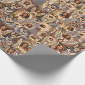 美しいクリスマスエンジェル ラッピングペーパー (角)