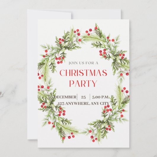 美しいクリスマスカード サンキューカード (正面)