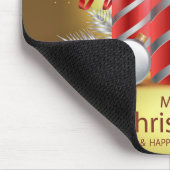 美しいクリスマスキャンドル マウスパッド (コーナー)