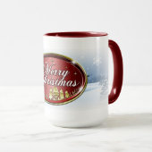 美しいクリスマスコーヒーマグ マグカップ (正面右)