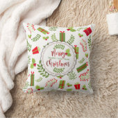 美しいクリスマススクリプトギフト クッション (ブランケット)