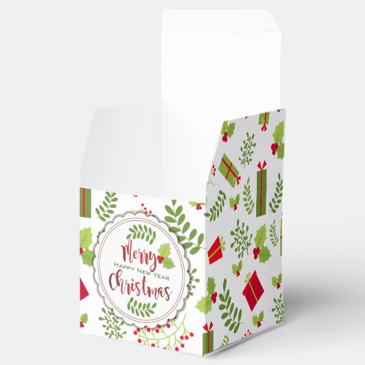 美しいクリスマススクリプトギフト フェイバーボックス (オープン)