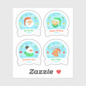 美しいクリスマスステッカー集 シール (シート)