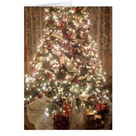 美しいクリスマスツリーのグリーティ伝統的ング (正面)