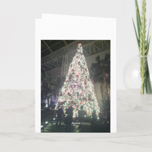 美しいクリスマスツリーカード! シーズンカード (裏面)