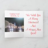 美しいクリスマスツリーカード! シーズンカード (内部)