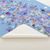 美しいクリスマスツリーシェルパブランケット シェルパブランケット (3/4)