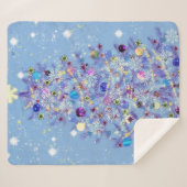 美しいクリスマスツリーシェルパブランケット シェルパブランケット (正面(横))