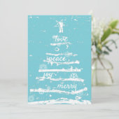 美しいクリスマスツリーホリデーカード シーズンカード (スタンド正面)