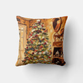 美しいクリスマスツリー装飾用クッション クッション (裏面)
