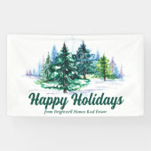 美しいクリスマスツリー カスタム企業パーティー 横断幕 (横)